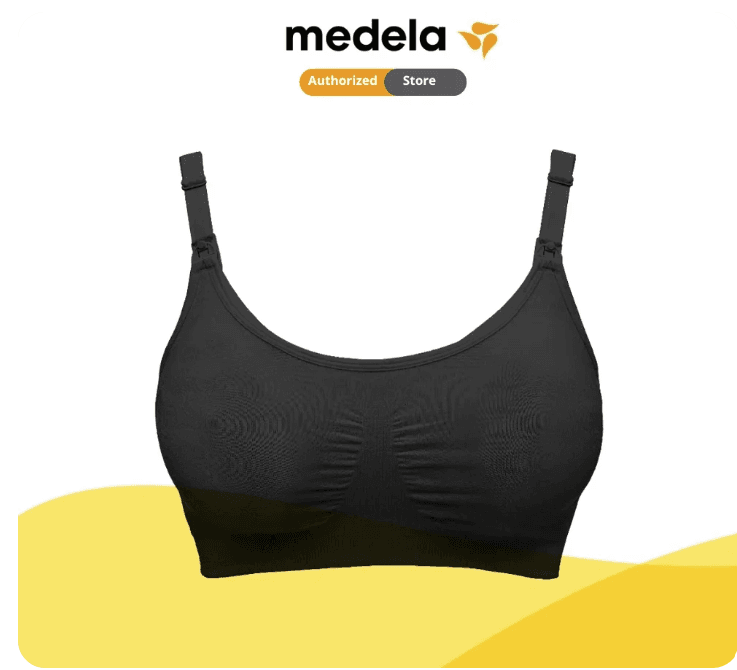 Medela 3 In 1 Nursing Pumping Bra ( M , L , Xl ) Black